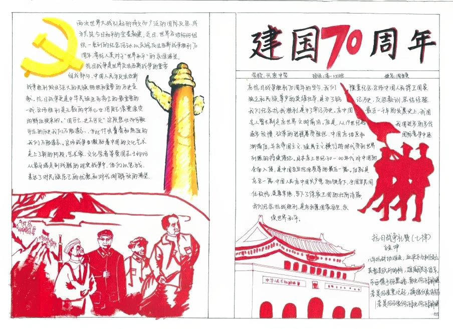 祖国在我心中手抄报优秀作品-图2