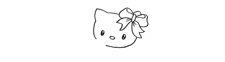 步骤3：还有眼睛和鼻子.眼睛留出高光部分。