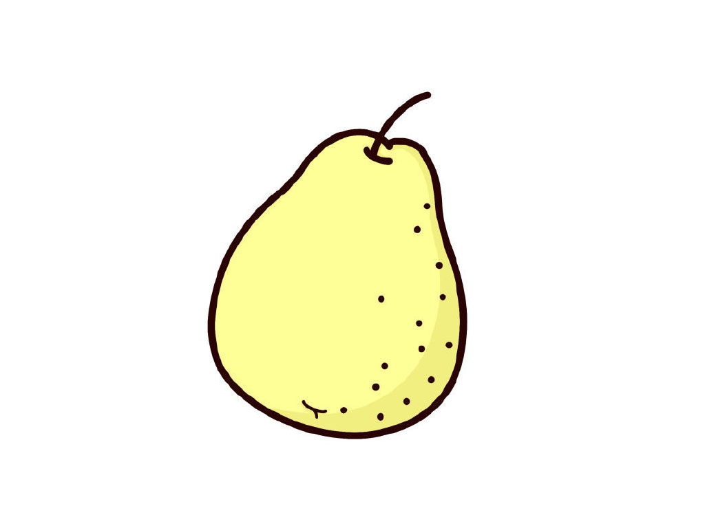 梨子简笔画教程