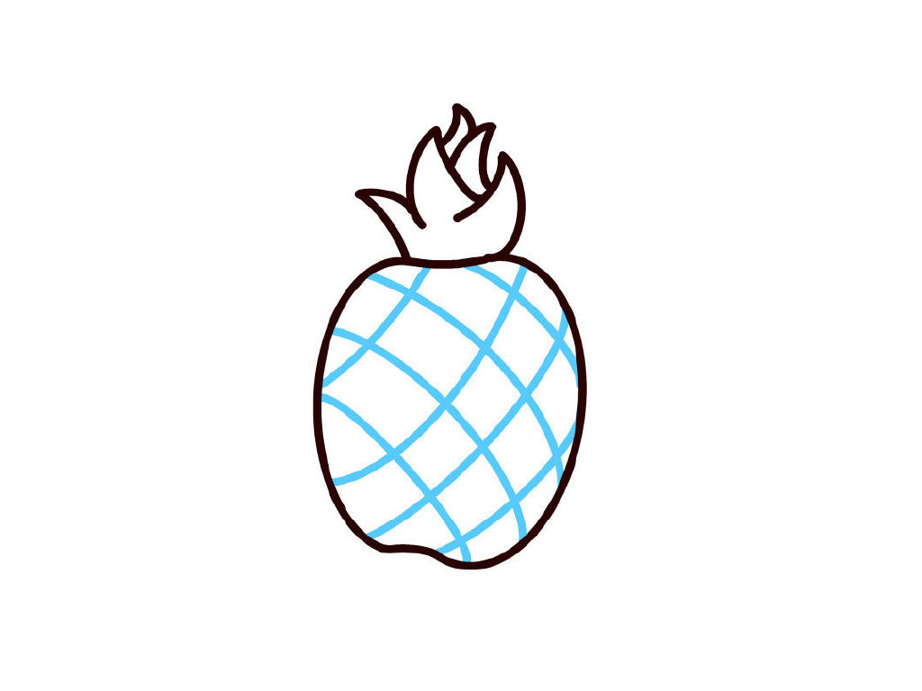 步骤4：画交叉线。