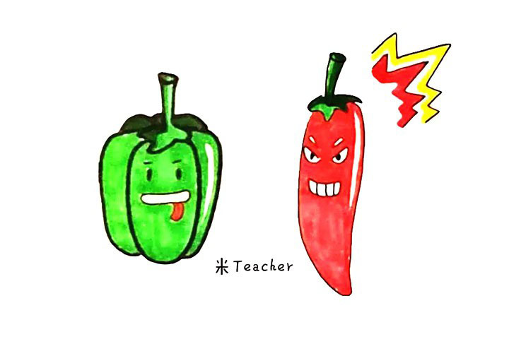 卡通辣椒简笔画教程