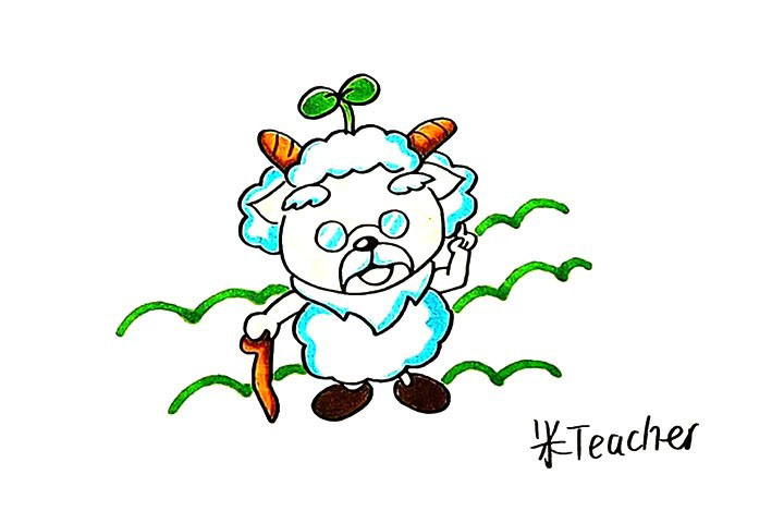 慢羊羊简笔画画法教程