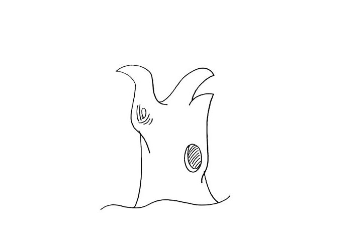 步骤5：在线条的接口处.画上关节的纹理。