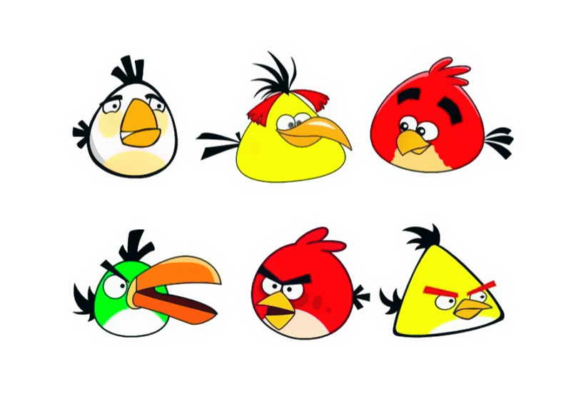 愤怒的小鸟简笔画图片-图2