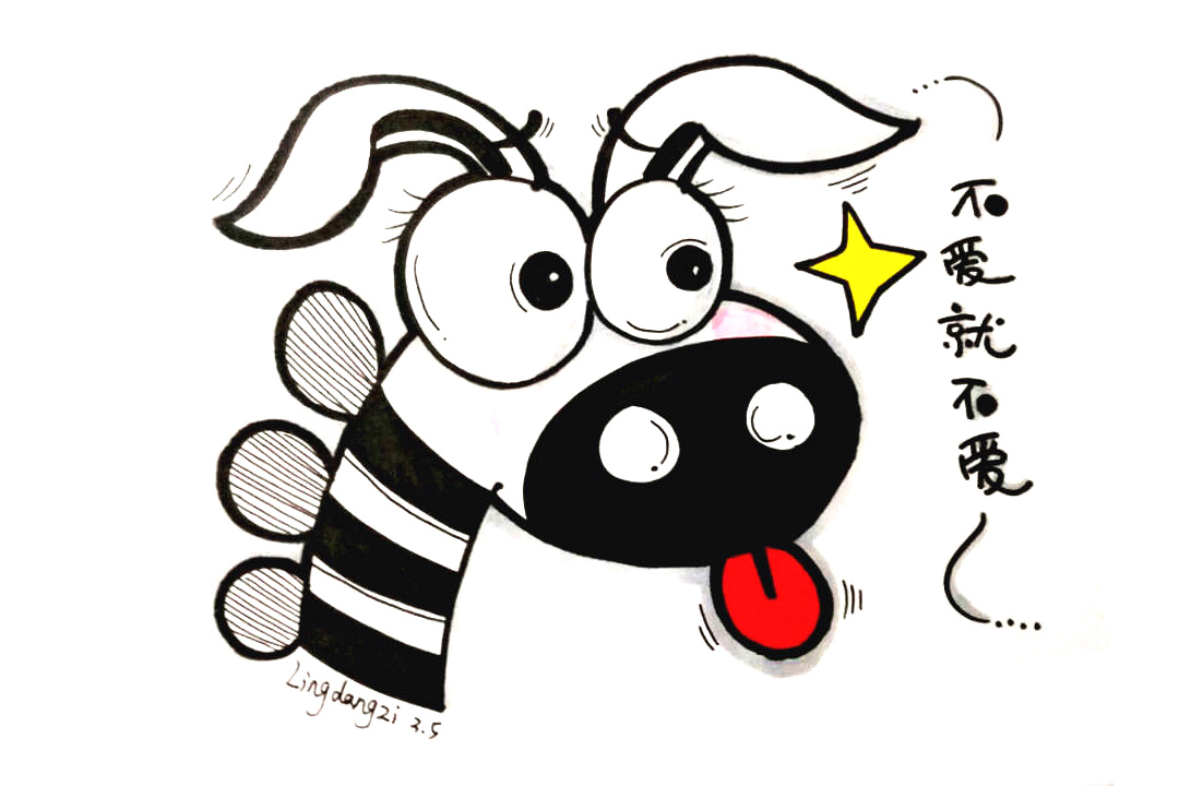 画可爱的小毛驴简笔画