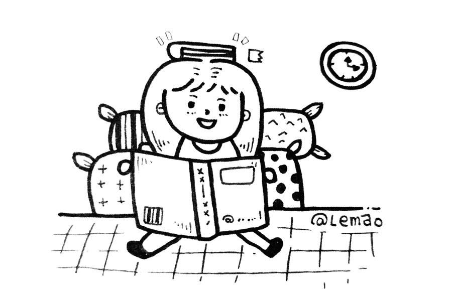 一组人物小场景简笔画图片-图2