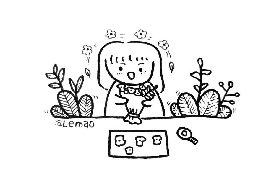 一组人物小场景简笔画图片-图3