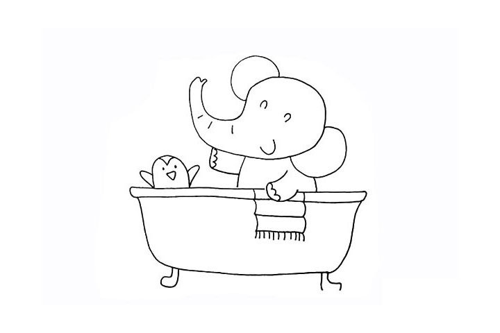 步骤17：以及小象另一侧的手臂。