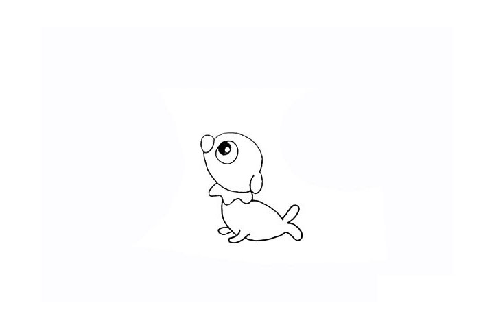 步骤10：以及尾巴部分.注意尾巴的形状。