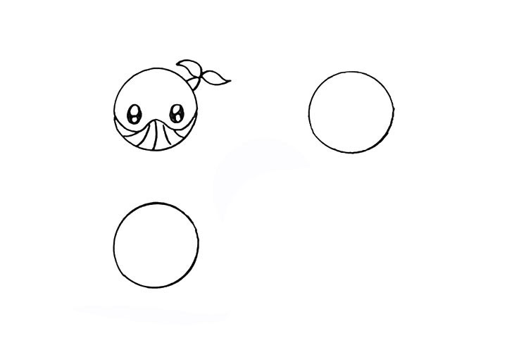 步骤4：以及它叶子形的尾巴。