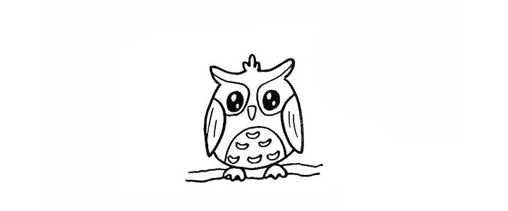 步骤11：我们在翅膀以及头部画上漂亮的花纹。