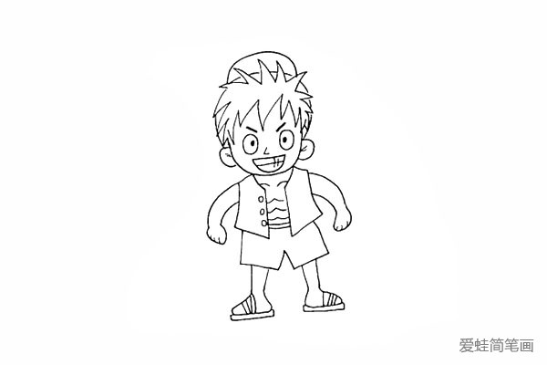 步骤18：以及耳朵内的轮廓部分。