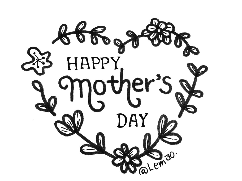 一组漂亮的母亲节手帐-图1