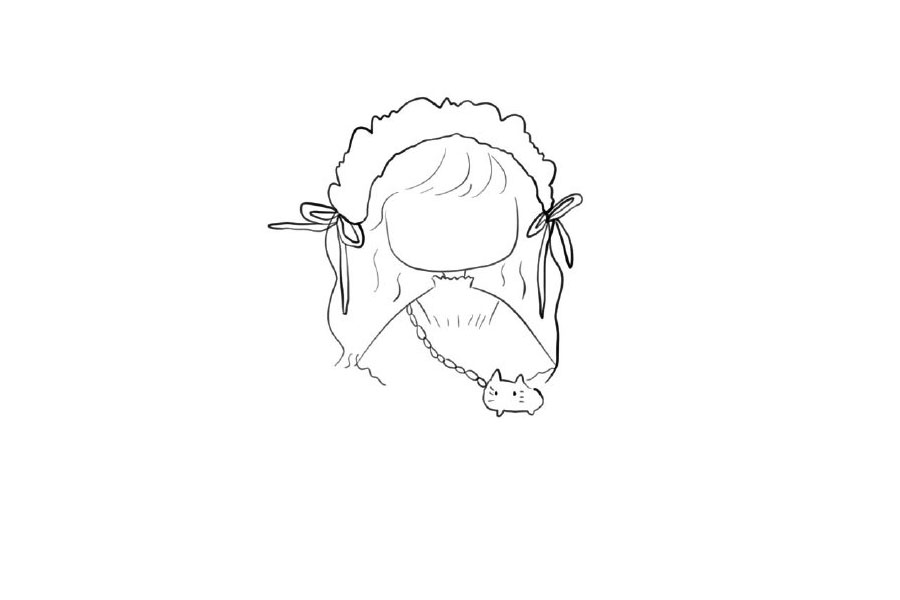 娃娃连衣裙可爱小女孩简笔画教程-图5