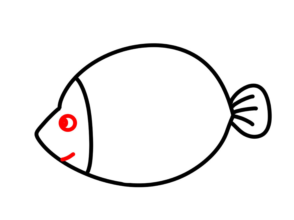  小鱼简笔画教程图解-图5