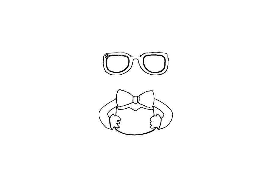 q版大鹏简笔画怎么画-图2