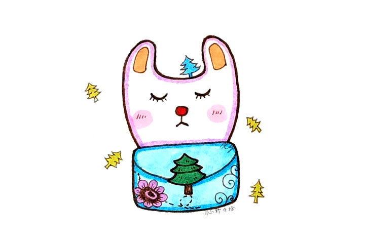 一组超可爱的动物简笔画图片-图3