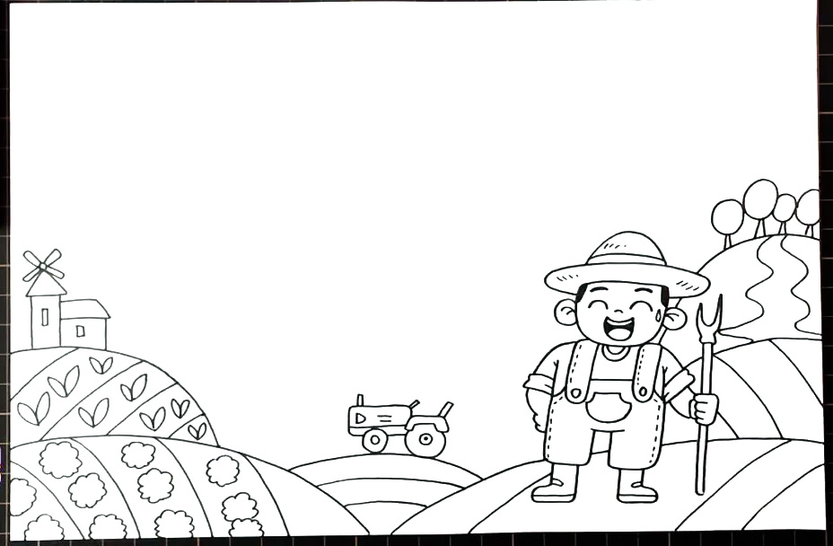 劳动光荣手抄报怎么画-图4