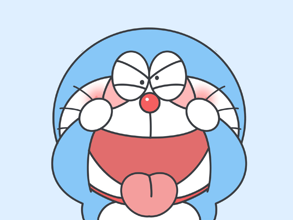 一组可爱哆啦A梦头像简笔画图片-图3