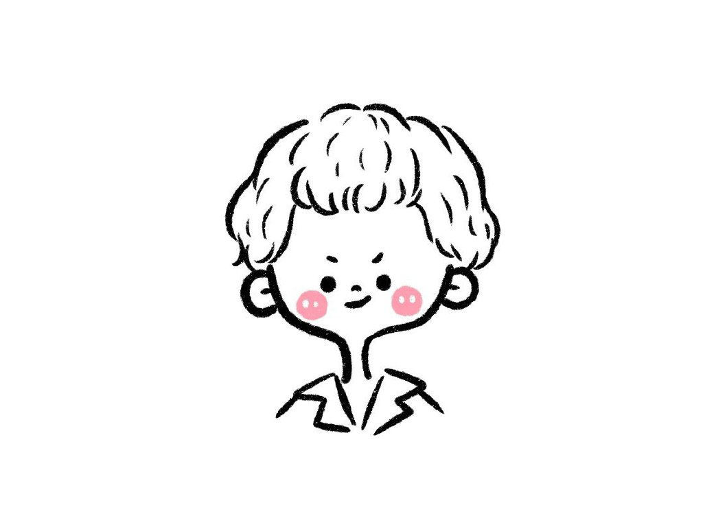 一组可爱的男生头像简笔画图片-图9