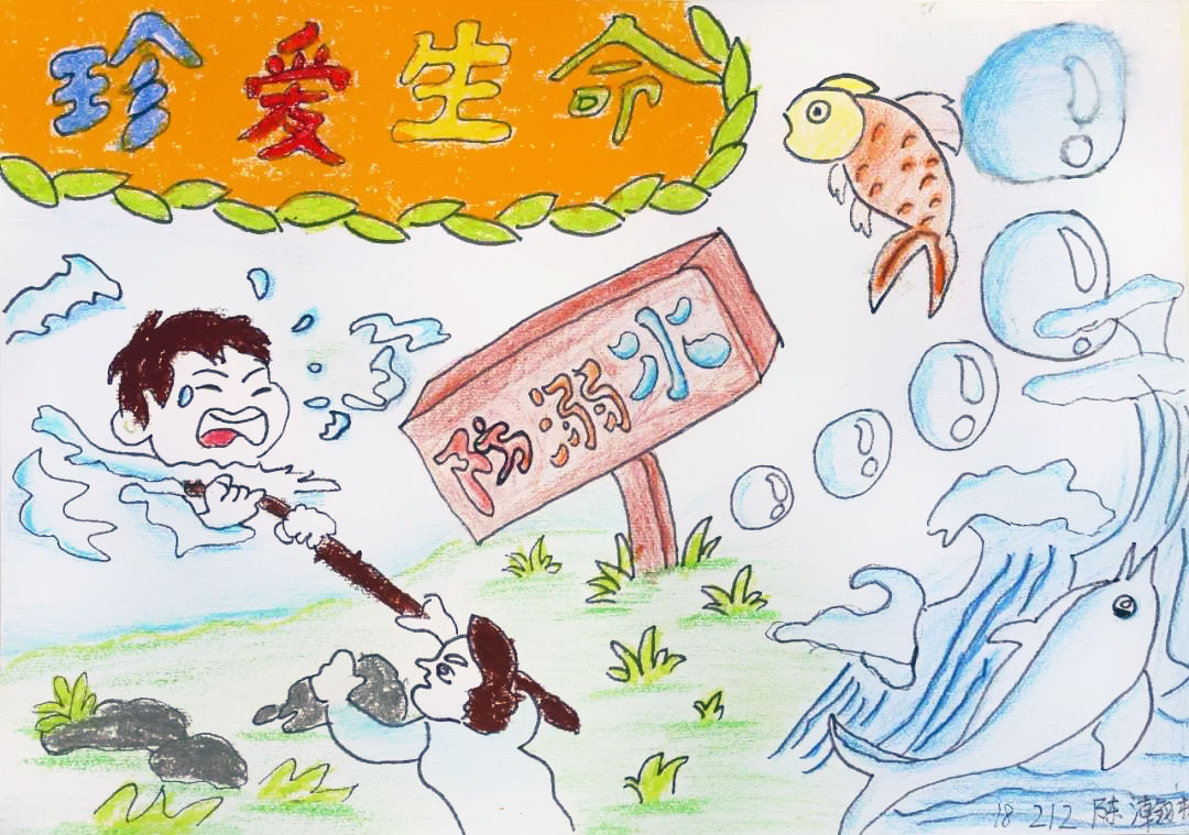 儿童安全-防溺水手抄报-图5