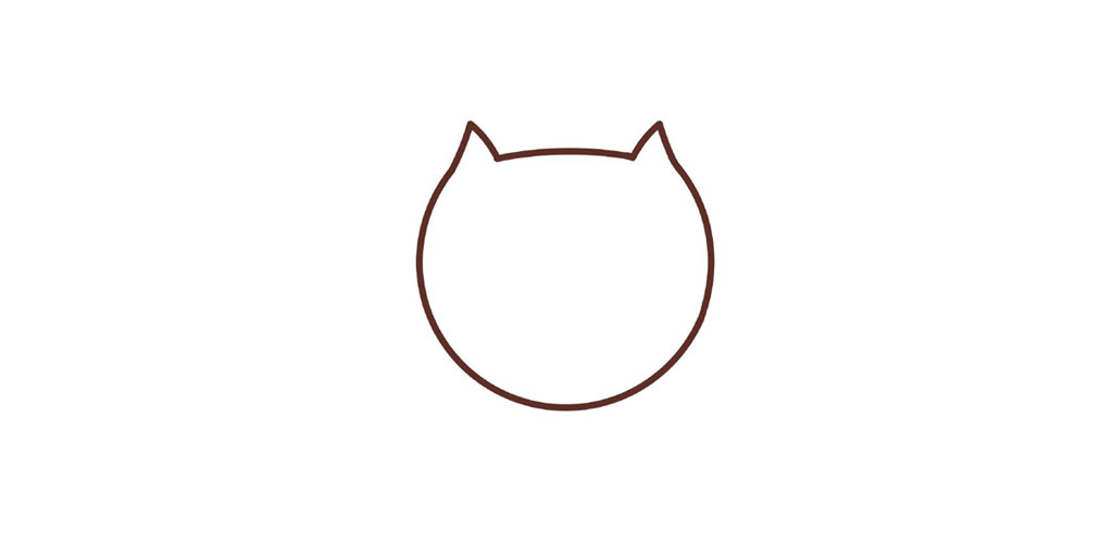 步骤1：画出头套来。