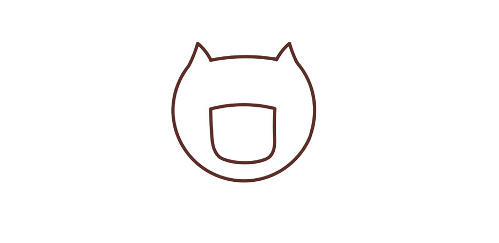 步骤2：画出男孩的脸。