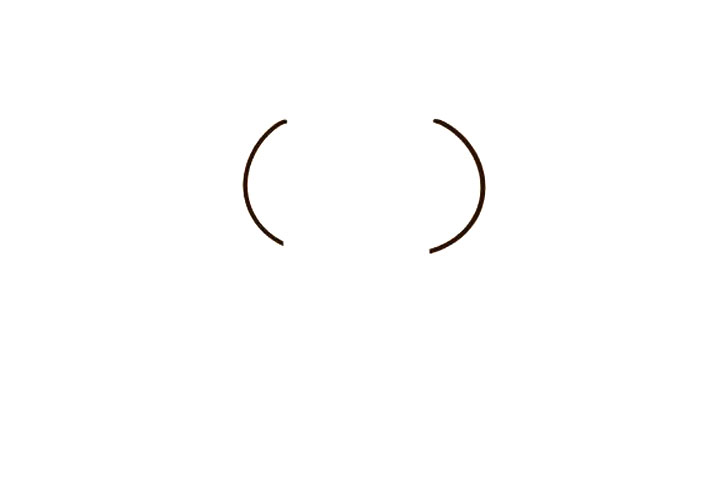 步骤1：先画一对括号。