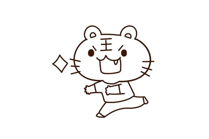 步骤3：画身体轮廓。