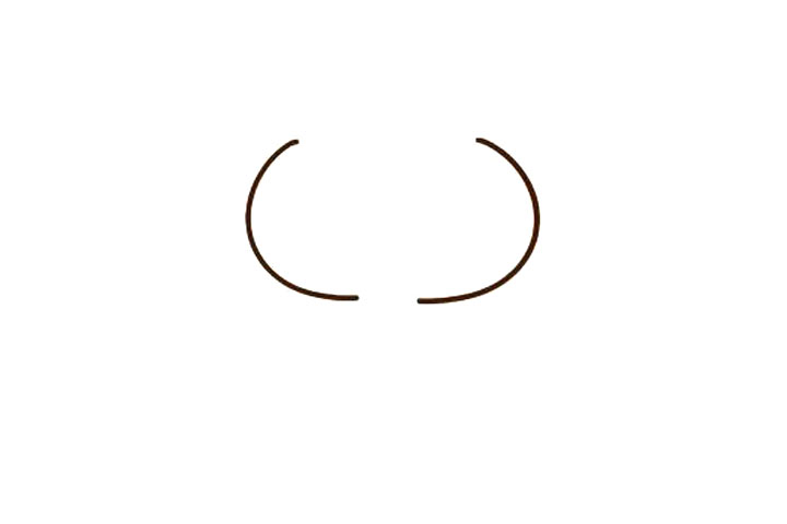 步骤1：先画一个括号。