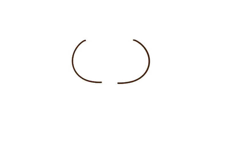 四步画可爱的兔妹妹简笔画-图1