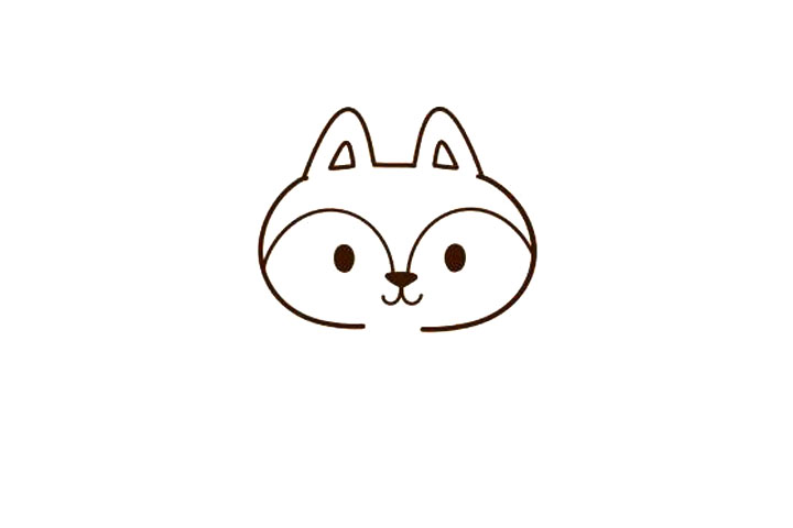 四步画可爱小狐狸-图2