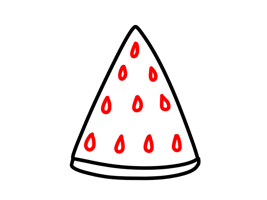 西瓜简笔画画法教程-图4