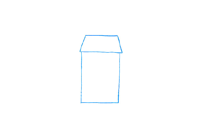 充满童趣的小房子简笔画教程1-图1