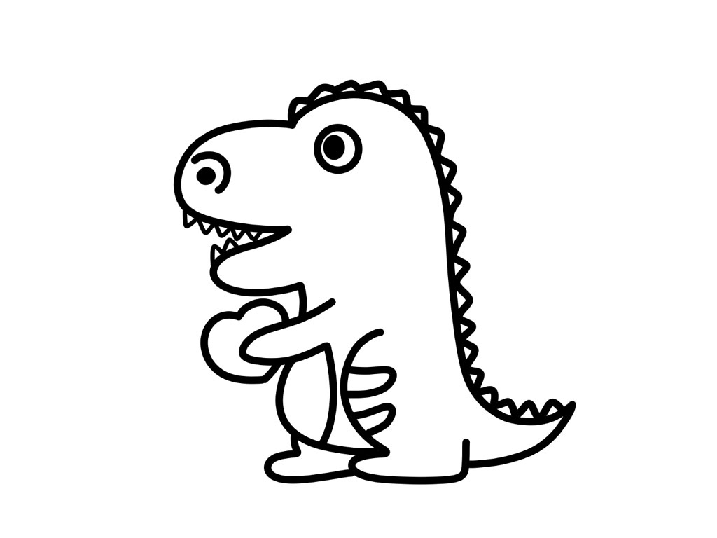 简单恐龙简笔画画法教程-图8