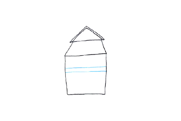 充满童趣的小房子简笔画教程5-图2