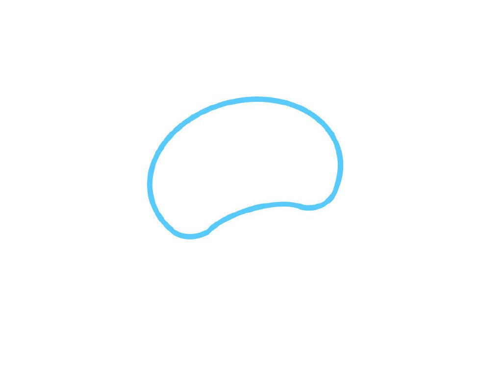 步骤1：画冰淇淋的球