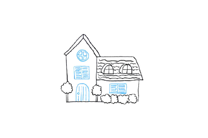 充满童趣的小房子简笔画教程8-图5