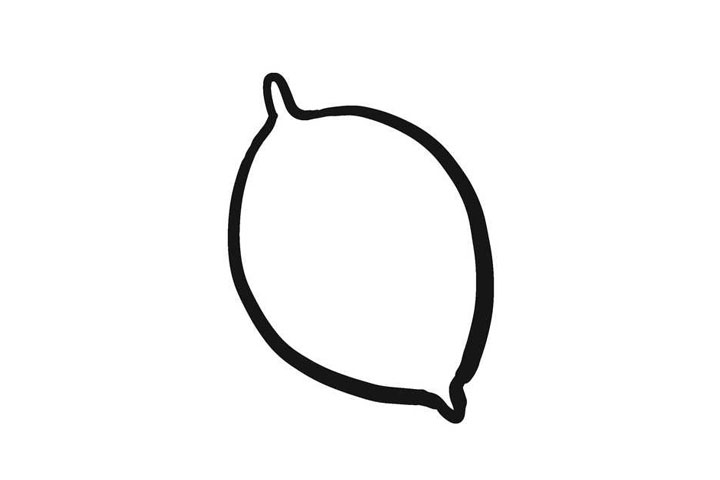 柠檬简笔画画法详解-图2