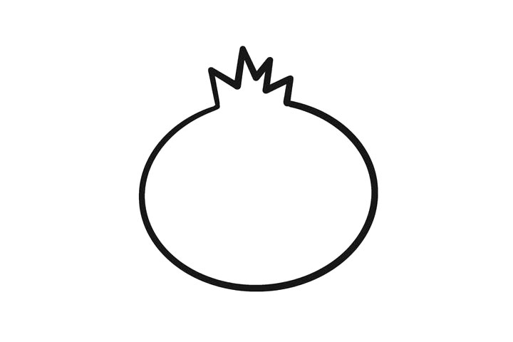 石榴简笔画画法详解-图1