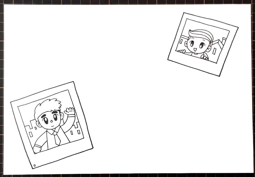 父爱如山手抄报绘画教程-图2