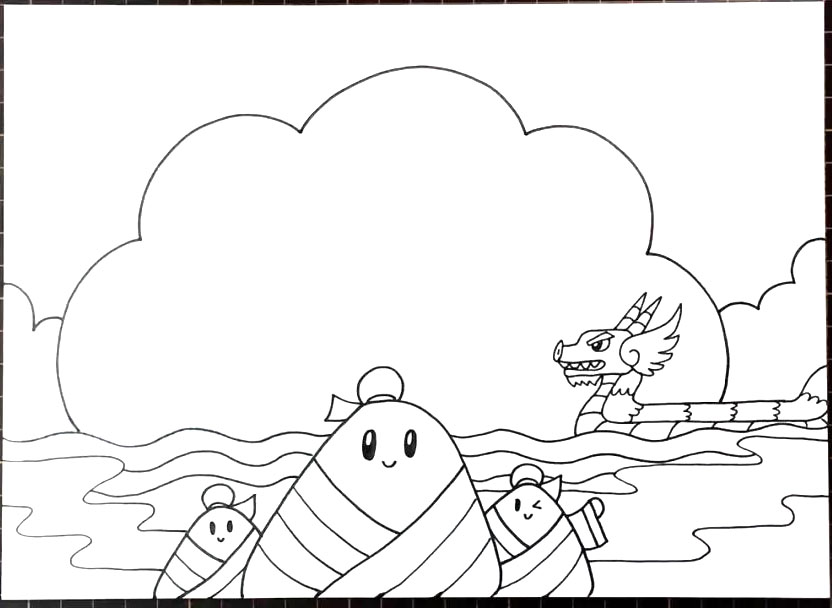 卡通端午节手抄报图片-图3