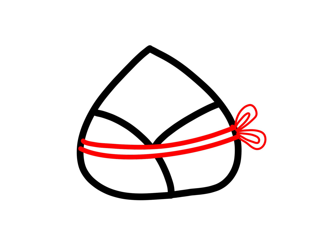 可爱卡通粽子简笔画画法步骤-图5