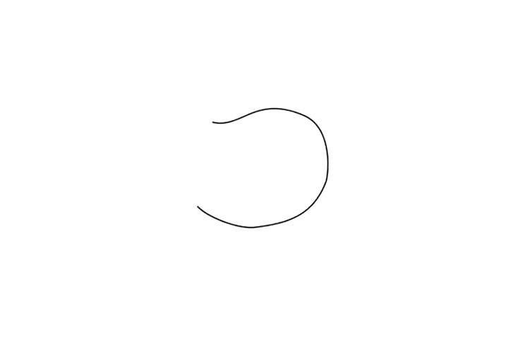 在吃草的奶牛简笔画教程-图1