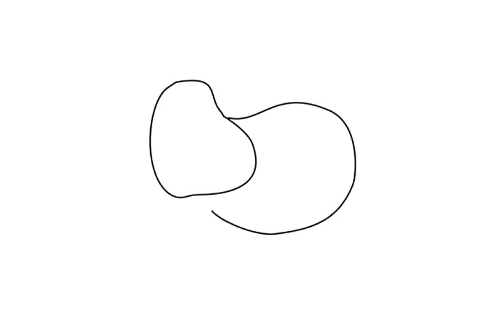 在吃草的奶牛简笔画教程-图2