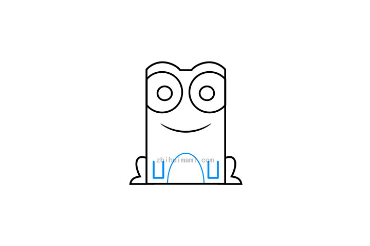 简单元素简笔画之可爱青蛙简笔画教程-图3