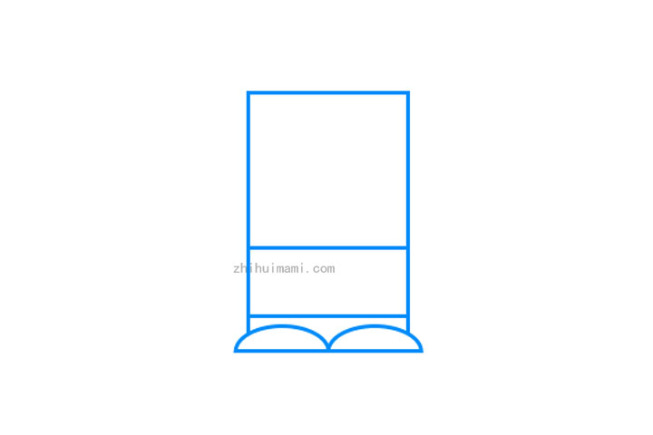 简单几何图形简笔画之卡通机器人-图1