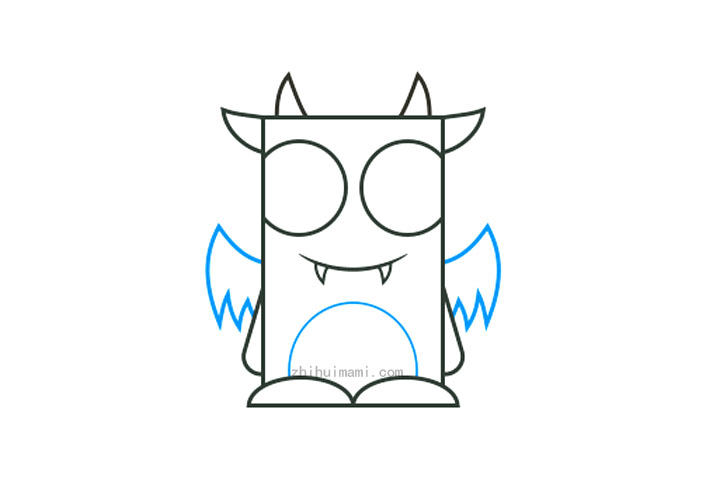 简单几何图形简笔画之有趣而可爱的怪物-图3