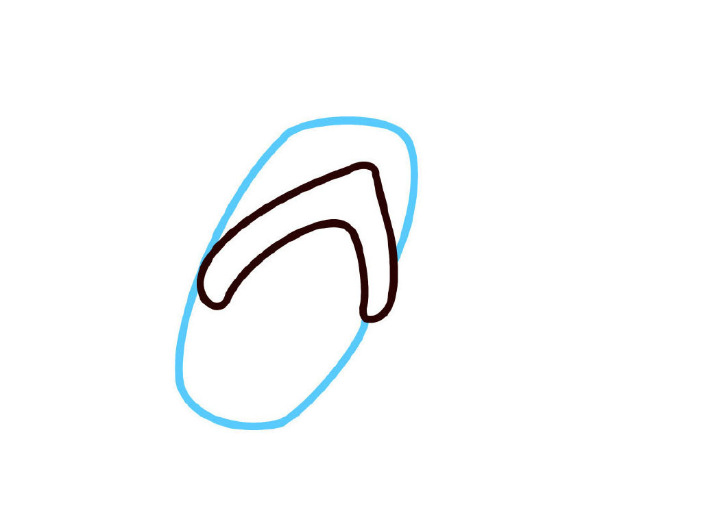 步骤3：画鞋底。