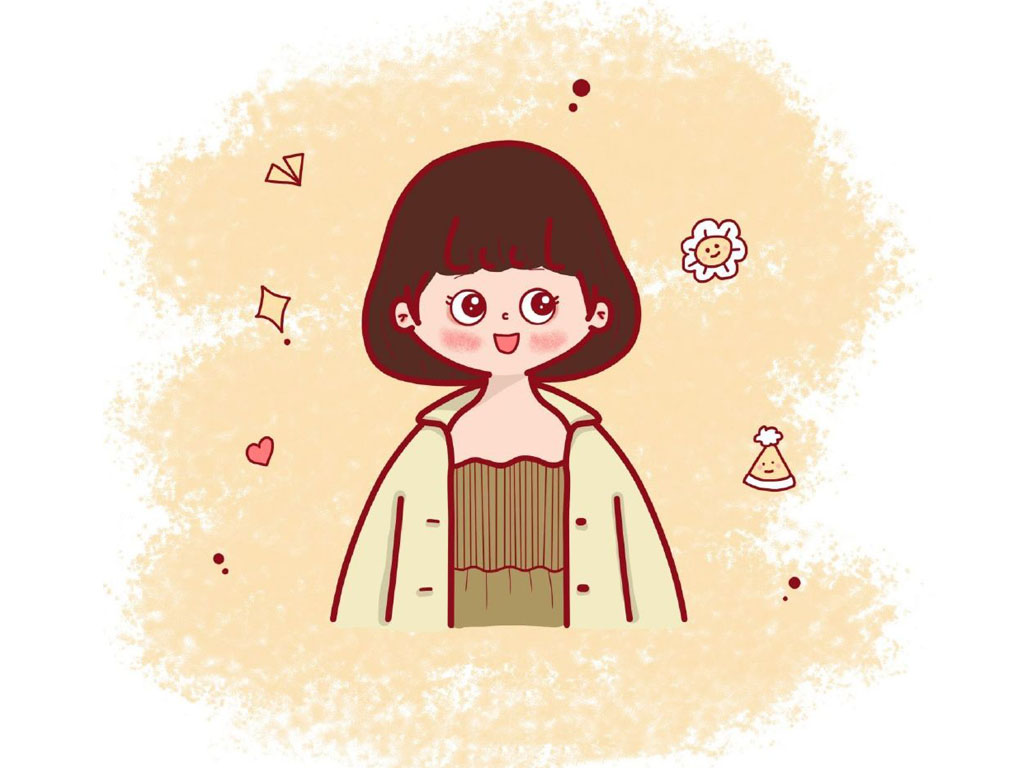 小女孩头像简笔画教程